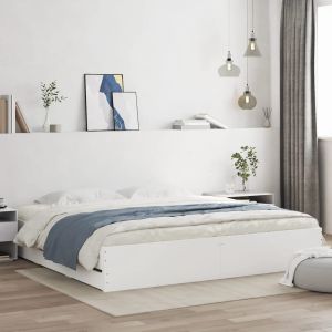 Cama c/ gavetas 180x200cm derivados madeira branco