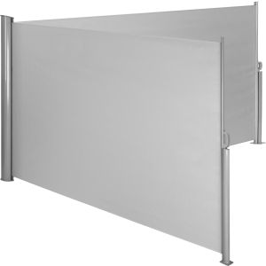 Dupla cortina lateral, 160 x 600 cm, cinzento