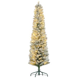 Árvore de natal plástico e metal color verde ø52x180 cm Homcom