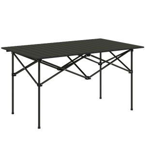 Mesa de campismo metal 95x55x50 cm Outsunny, desportos e lazer - campismo