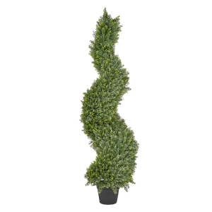 Planta artificial cypress spiral tree verde