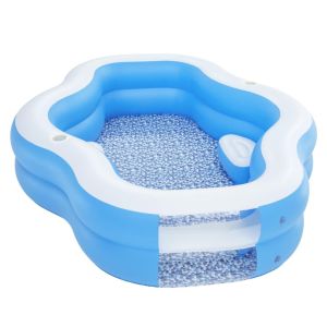 Piscina insuflável autoportante infantil Bestway 270x198x51 cm assento