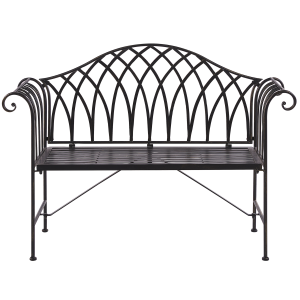 Banco metal 130 cm negro milazzo