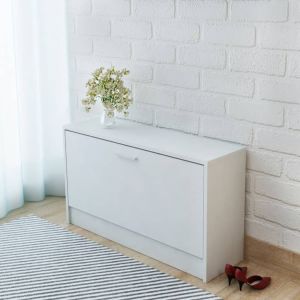 Banco sapateira 80x24x45 cm branco