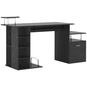 Mesa de computador mdf 152x60x88 cm Homcom, escritório - secretárias