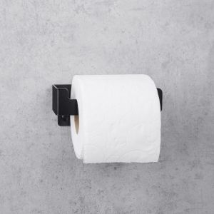 Daske suporte de papel higiênico em aço preto direito zenda