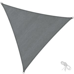 Toldo de polietileno em forma de vela, cinzento