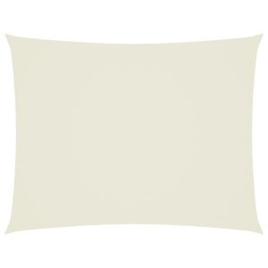 vidaXL toldo de vela rectangular tela oxford color crema 3x4 m