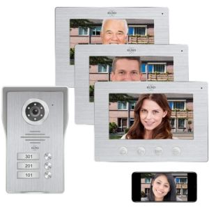 Videoportero ip Wi-Fi elro dv477ip3. 3 familias - con pantalla a color