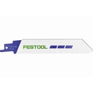 Lâmina de serra sabre metal/aço inoxidável hsr 150/1.6 bi/5 festool para rs