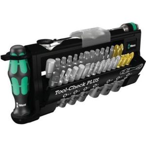 Conjunto de ferramentas - wera - tool-check plus - 39 peças - pontas extrar