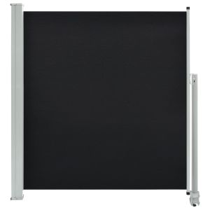 vidaXL toldo lateral retráctil para patio 140x300 cm negro