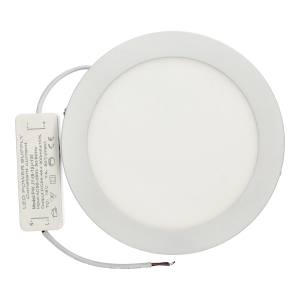 Downlight 12w round LED surface 6000k luz branca fria, branco