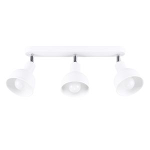 Lámpara de techo elba 3 blanco acero 59x18.5x24cm