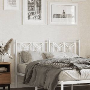 Cabeceira de cama 135 cm metal branco