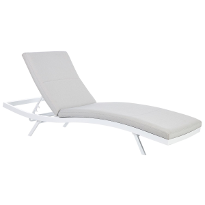 Cadeira lounge/relax metal cinzento claro amelia