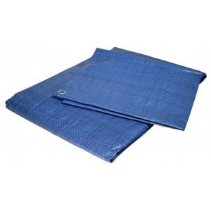 Lona protetora - polietileno - 4x5m - azul - 80g/m²