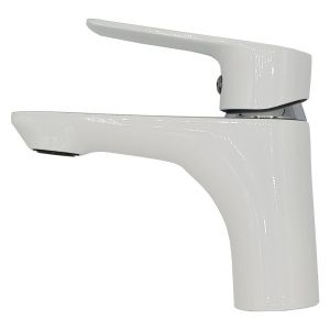 Torneira lavatório branco/cromada latão mixer