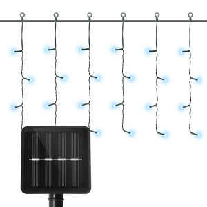 Aigostar luzes de cortina de natal para exterior, 3m + 5m * 0,4m 100LEDs