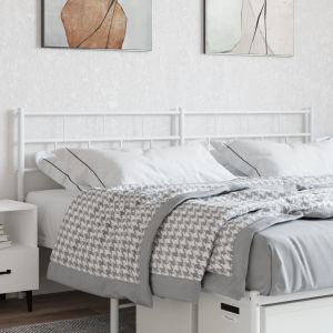 Cabeceira de cama 180 cm metal branco