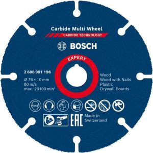 Disco de corte multi roda de metal duro 76mm - Bosch expert - 2608901196