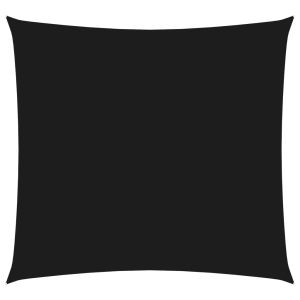 vidaXL toldo de vela cuadrado tela oxford negro 3x3 m