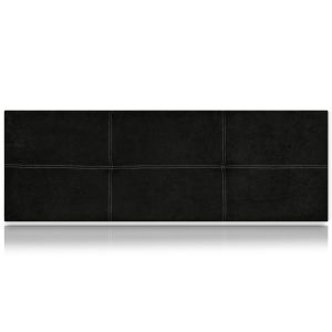 Cabeceros poseidón tapizado nido antimanchas negro 145x50 de sonnomattress