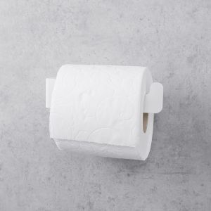 Daske suporte de papel higiênico adesivo branco direito zenda