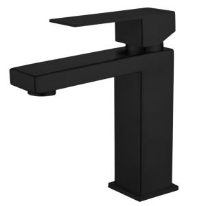 Grifo lavabo negro bass coal grifers