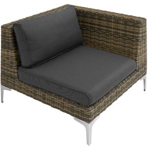 Peça modular para conjunto de rattan villanova canto esquerdo