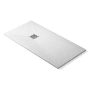 Base de duche em resina | válvula de drenagem | branco | 75 x 160cm