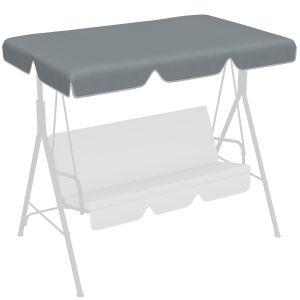 Toldo de substituição para baloiços poliester 200g/m² color gris 192x144 cm