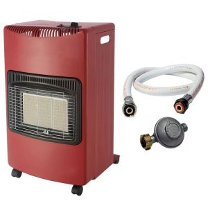 Fogão a gás dobrável 4.2kw vermelho piezo ignição tubo de gás + regulador d