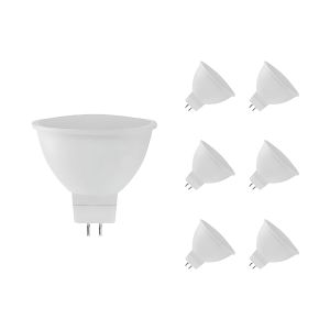 Pack de 6 lâmpadas led foco gu5.3 8w equi.60w 700lm raydan home