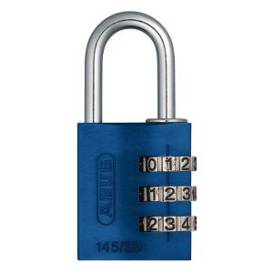 Cadeado - abus - alumínio em 20mm - azul
