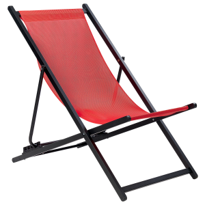 Cadeira lounge/relax metal vermelho locri ii