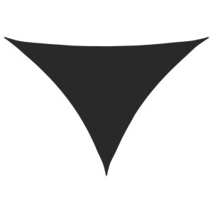 vidaXL toldo de vela triangular tela oxford negro 4x4x5,8 m