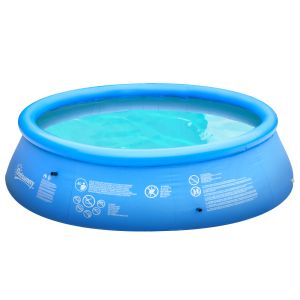 Piscina insuflável redonda PVC color azul ø274x76cm Outsunny