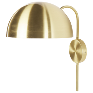 Candeeiro de parede em metal dourado wampu