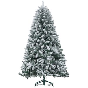 Árvore de natal plástico, metal color verde 110cmx110cmx180cm Homcom