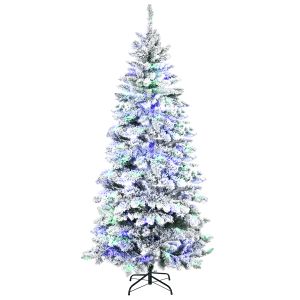 Árvore de natal artificial metal e plástico color verde ø112x210 cm Homcom