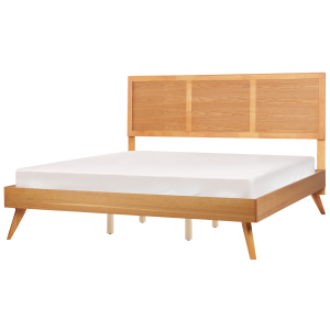 Cama de casal castanho claro 180 x 200 cm istres