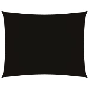 vidaXL toldo de vela rectangular tela oxford negro 2x3 m