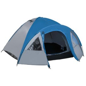 Tenda de campismo tafetá de poliéster e fibra de vidro bicolor