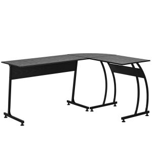 Mesa de computador aglomerado, metal 112,5x152x74 cm Homcom