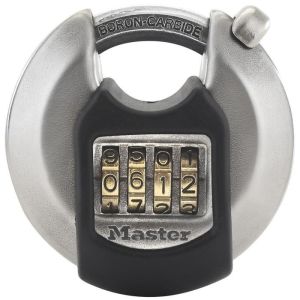 Candado de disco excell de acero inoxidable de 70 mm - master lock m40eurdn