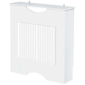 Cobertura radiador mdf 12mm classe e1 color blanco 82x78x19 cm Homcom