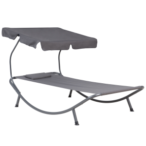 Cadeira lounge/relax metal cinzento terno