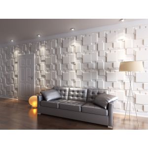 Painel de parede 3d choc em fibra de bambu 625x800mm, 26 painéis, com 13 m2