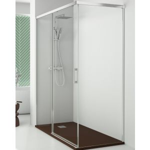 Porta de duche retangular | cromo 180 (adap. 175,1-180cm) x 80